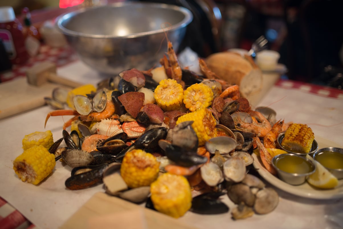 Traditional Cajun Shrimp Boil